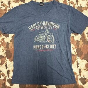 Harley-Davidson Blue Graphic Women's Shirt